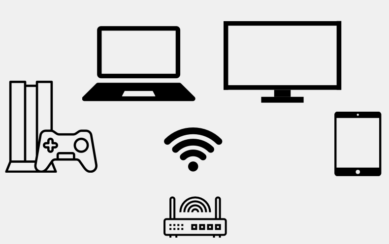 WLAN network illustration